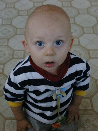 Alex looks up.JPG - One of our favorites!  He really is this curious.